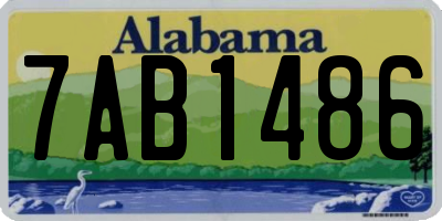 AL license plate 7AB1486