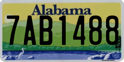 AL license plate 7AB1488