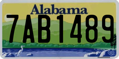 AL license plate 7AB1489
