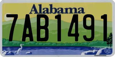 AL license plate 7AB1491