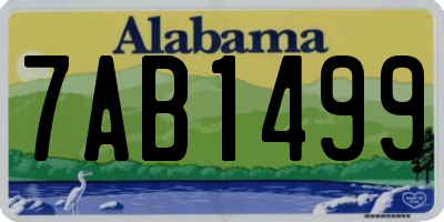 AL license plate 7AB1499