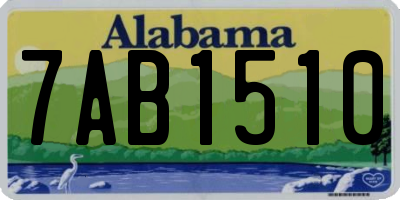 AL license plate 7AB1510
