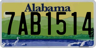 AL license plate 7AB1514