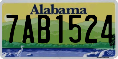 AL license plate 7AB1524