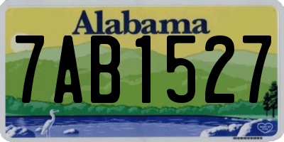 AL license plate 7AB1527