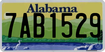 AL license plate 7AB1529