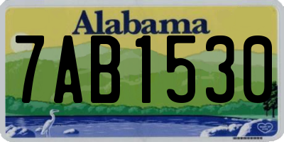 AL license plate 7AB1530