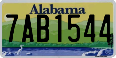 AL license plate 7AB1544