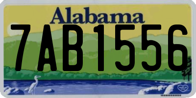 AL license plate 7AB1556
