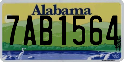 AL license plate 7AB1564