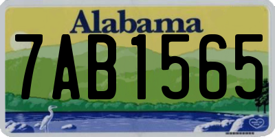 AL license plate 7AB1565