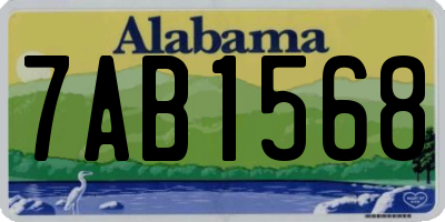 AL license plate 7AB1568