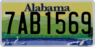 AL license plate 7AB1569