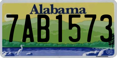 AL license plate 7AB1573