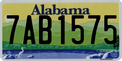 AL license plate 7AB1575