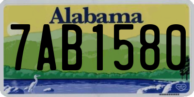 AL license plate 7AB1580
