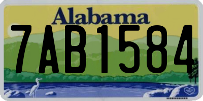 AL license plate 7AB1584