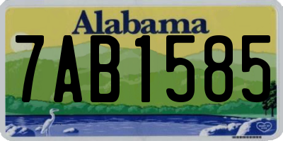 AL license plate 7AB1585