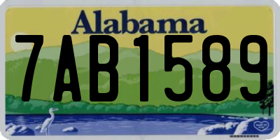 AL license plate 7AB1589