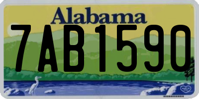 AL license plate 7AB1590