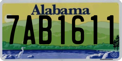 AL license plate 7AB1611