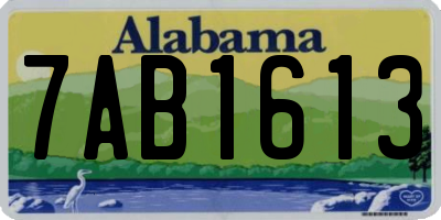AL license plate 7AB1613