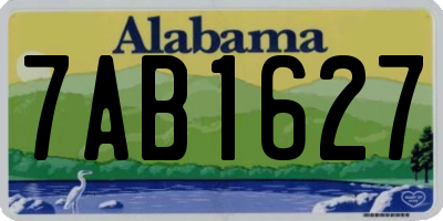 AL license plate 7AB1627