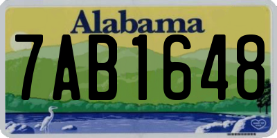 AL license plate 7AB1648