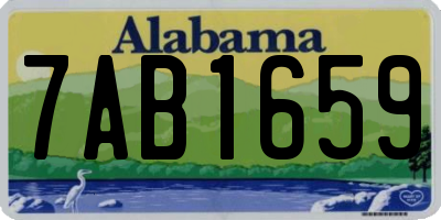 AL license plate 7AB1659
