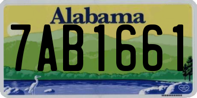 AL license plate 7AB1661