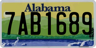 AL license plate 7AB1689