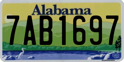 AL license plate 7AB1697