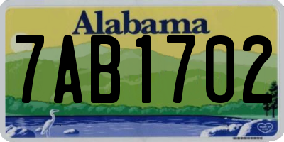 AL license plate 7AB1702