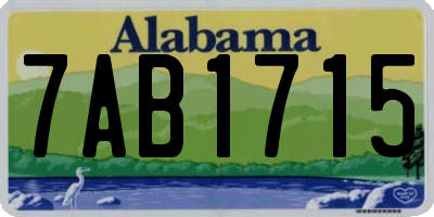 AL license plate 7AB1715