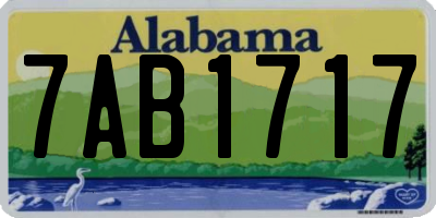 AL license plate 7AB1717