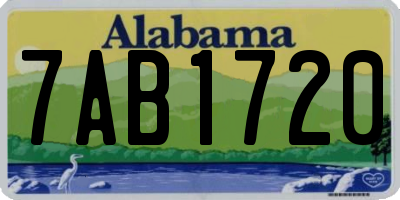 AL license plate 7AB1720
