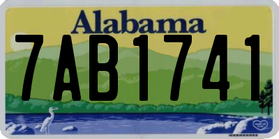 AL license plate 7AB1741