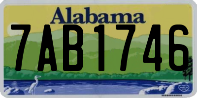 AL license plate 7AB1746