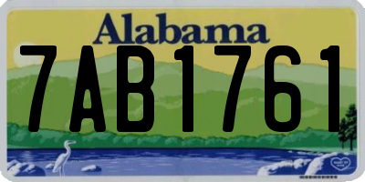 AL license plate 7AB1761