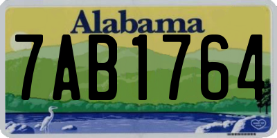 AL license plate 7AB1764