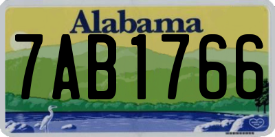 AL license plate 7AB1766