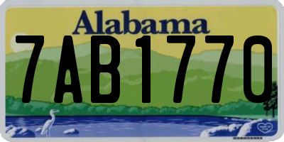 AL license plate 7AB1770