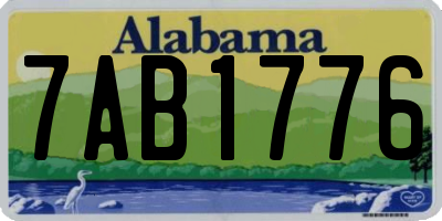 AL license plate 7AB1776