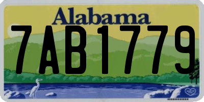 AL license plate 7AB1779