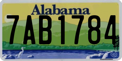 AL license plate 7AB1784