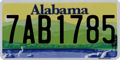 AL license plate 7AB1785