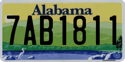 AL license plate 7AB1811