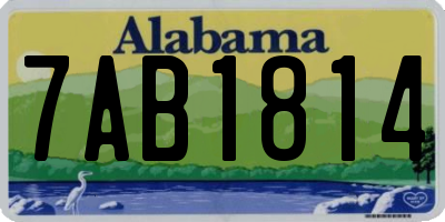 AL license plate 7AB1814