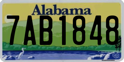 AL license plate 7AB1848