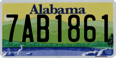 AL license plate 7AB1861